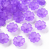Transparent Frosted Acrylic Bead Caps X-MACR-S371-04A-747-1