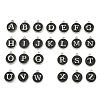 Initial Letter A~Z Alphabet Enamel Charms ENAM-YW0002-01-05P-1