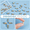 Unicraftale 32Pcs 4 Style 201 Stainless Steel Cord Ends STAS-UN0053-15G-5