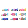 Printed Brass Pendants KK-CBA42CA-06G-1