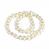 Transparent Electroplate Glass Beads Strands GLAA-C025-01H-3