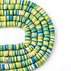 Handmade Polymer Clay Beads Strands CLAY-R089-8mm-T019-5