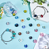 30Pcs Handmade Lampwork European Beads LAMP-SC0001-74-4