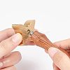 1Pc Brass Stamp Head DIY-OC0008-33C-3