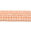 Opaque Solid Color Imitation Jade Glass Beads Strands EGLA-A039-P4mm-D06-1