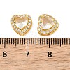 Brass Pave Cubic Zirconia Beads CU-CBA3D67-08G-05-3