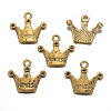 Tibetan Style Pendant Rhinestone Settings TIBEP-A0368YKG-AG-FF-1