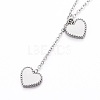 Heart 304 Stainless Steel Enamel Jewelry Sets SJEW-H302-04-3