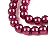 Baking Paint Pearlized Glass Pearl Round Bead Strands HY-Q003-4mm-14-3