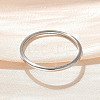 304 Stainless Steel Plain Band Rings STAS-I160-F03-P-2