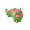 Opaque Resin Pendants RESI-A050-01B-2