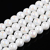 Electroplate Opaque Glass Beads Strands LS-GLAA-T032-P10mm-AB02-1