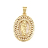 Religion Brass Micro Pave Clear Cubic Zirconia Pendants CU-CBAD306-21G-1