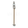 Heart Shape Brass Screw Peg Bails KK-NH0008-05AS-1