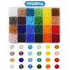 1920Pcs 24 Colors Transparent Glass Beads EGLA-YW0003-07-1