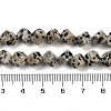 Natural Dalmatian Jasper Beads Strands G-A257-A17-01-5