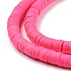 Handmade Polymer Clay Beads Strands CLAY-R089-6mm-Q088-3