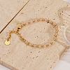 Bohemian Style Natural Rose Quartz Round Beaded Bracelets for Women JU9810-2-1
