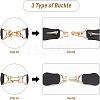 6 Sets Imitation Leather Toggle Buckle AJEW-FG0001-56-3