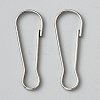 304 Stainless Steel Push Gate Snap Keychain Clasp Findings STAS-WH20010-005P-03-1