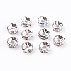 Brass Rhinestone Spacer Beads RB-A014-Z8mm-28S-NF-1