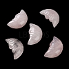 Natural Rose Quartz Carved Healing Moon with Human Face Figurines G-B062-06E-2