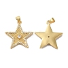 Rack Plating Brass Pave Cubic Zirconia Pendants KK-O142-52G-2