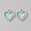 Platinum Alloy Rhinestone Pendants FIND-TAC0008-69P-07-1