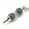 Natural Green Aventurine Pointed Dowsing Pendulums G-K338-29P-06-3