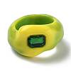 Resin Finger Rings X-RJEW-Z007-05B-1