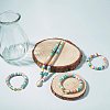 Flat Round Handmade Polymer Clay Bead Spacers CLAY-R067-3.0mm-37-5