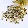 Gold Acrylic Enamel Beads PACR-TAC0001-01B-1
