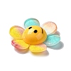 Acrylic Big Pendants with Glitter Powder MACR-M023-03G-3
