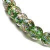 Handmade Dichroic Foil Glass Beads Strands DICH-U001-02B-3