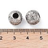 304 Stainless Steel Rhinestone European Beads STAS-A092-10X-P-3