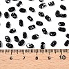 Picasso Spray Painted Glass Seed Beads SEED-T006-04-37-4