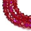 Transparent Electroplate Glass Beads Strands GLAA-F029-2mm-D27-3