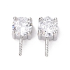 Anti-Tarnish Rhodium Plated 925 Sterling Silver Peg Bails STER-D035-47P-10-2