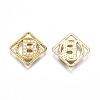 Rack Plating Alloy CAbochons PALLOY-S132-222B-RS-2