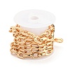 Alloy Teardrop Link Chains LCHA-K001-02G-2