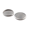 Non-Tarnish 316 Surgical Stainless Steel Cabochon Tray Settings STAS-I187-06F-P-3
