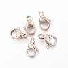 Ion Plating(IP) 304 Stainless Steel Lobster Claw Clasps X-STAS-H353-F-02RG-1