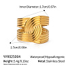 Adjustable 304 Stainless Steel Open Cuff Rings for Women LS-NR2128-6