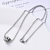 304 Stainless Steel Coreana Chain Necklace NJEW-S420-005A-P-5