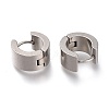 202 Stainless Steel Huggie Hoop Earrings EJEW-F262-02D-P-2
