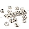 Brass Grade A Rhinestone Spacer Beads RB-A014-Z6mm-01S-1