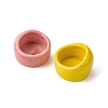 AHANDMAKER 4Pcs 4 Colors Porcelain Hamster Food Water Bowls AJEW-GA0003-34-3