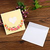 Envelope and Floral Pattern Thank You Cards Sets DIY-I029-01D-4