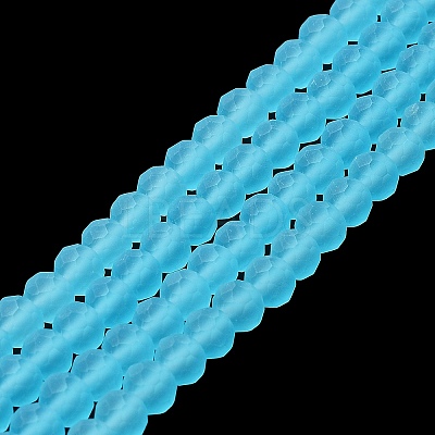 Transparent Glass Beads Strands EGLA-A034-T6mm-MD08-1
