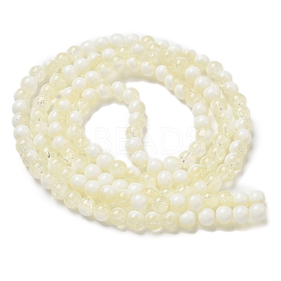 Crackle Glass Beads Strands GLAA-U001-6mm-11-1